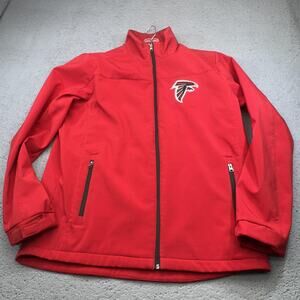 Atlanta Falcons Jacket Mens Large NFL Football Softshell Full Zip GIII Apparel‎